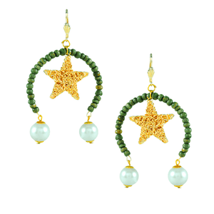 Traditional Kundan earrings in gold-tone, perfect for weddings and festive wear