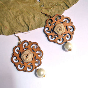 Traditional Kundan earrings in gold-tone, perfect for weddings and festive wear