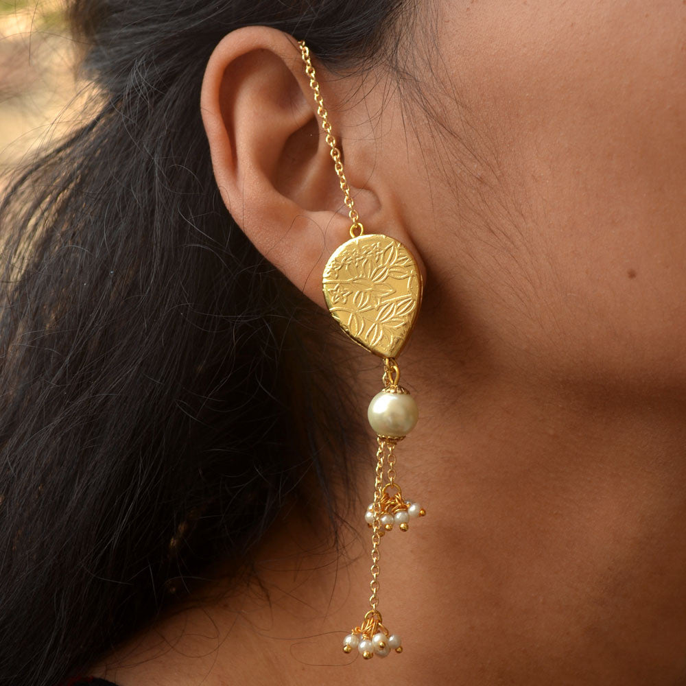 Golden Drop Kanauti Earrings