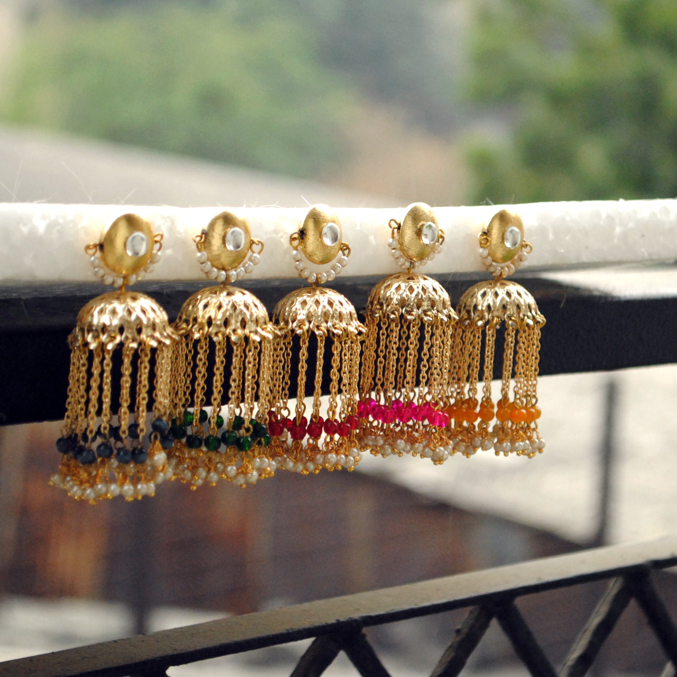 Gold hot sale jewellery jhumki