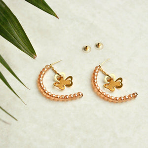 Traditional Kundan earrings in gold-tone, perfect for weddings and festive wear