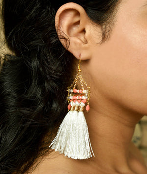 Traditional Kundan earrings in gold-tone, perfect for weddings and festive wear