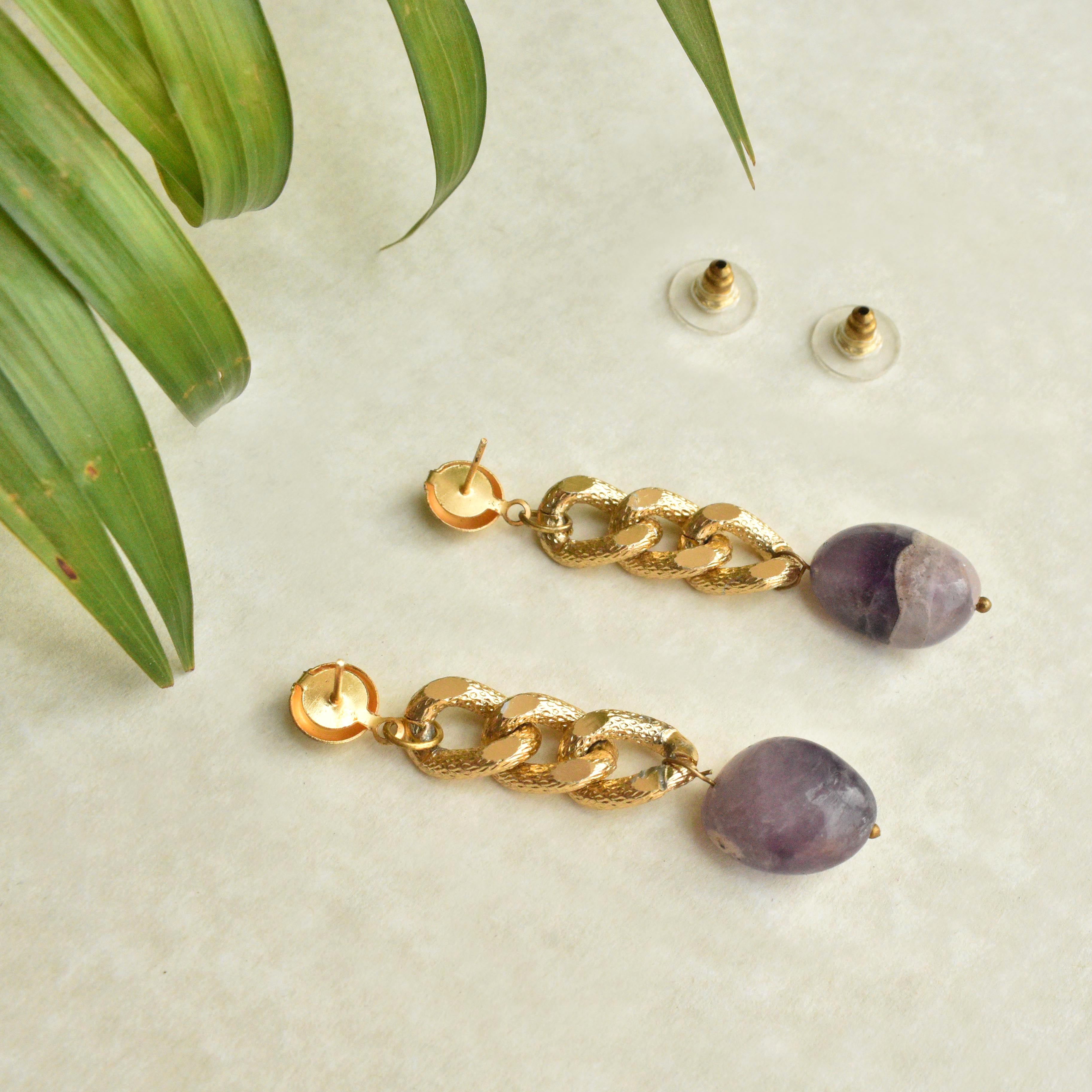 glass beads earrings