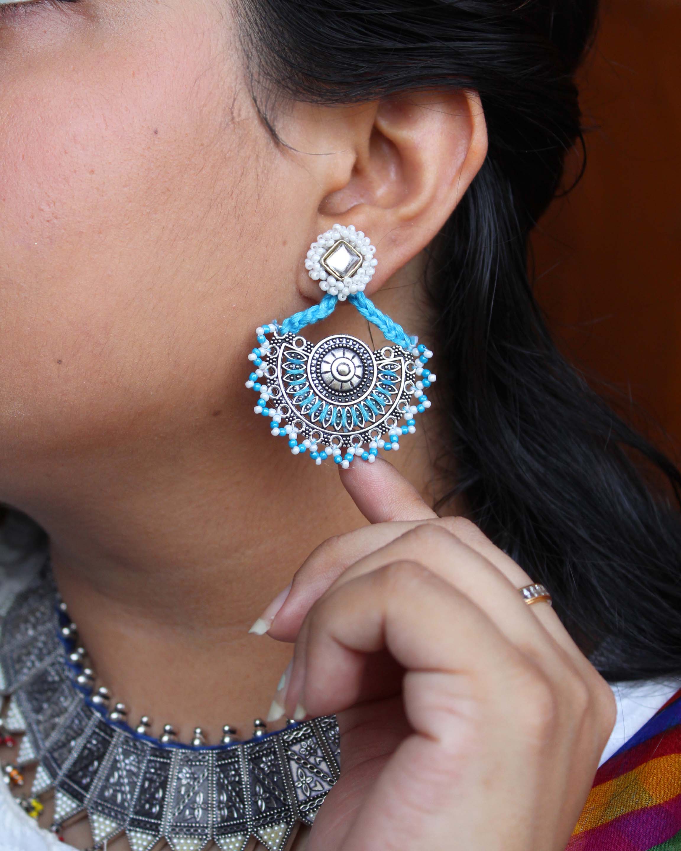 Shimmery Pearl Earrings