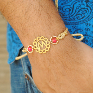 Floral Initial Rakhi