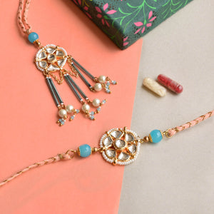 BeAbhika Bhai Bhabhi Rakhi Combo Set Designer Unique Rakshabandhan Rakhi Lumba Available In India At Best Price COD Express Shipping Send Rakhi Lumba To Abroad