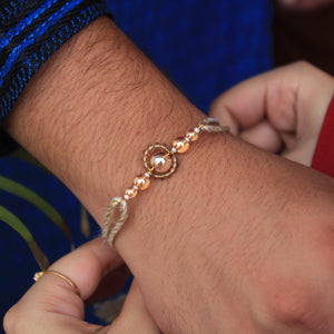 BeAbhika Antique Pearls Rakhi Lightweight Easy To Tie Rakhi Available At Best Price In India Online COD Available Send Rakhi To Brother For Small Brother Big Brother Younger Brother Send Rakhi Abroad With Roli Chawal Capsules Designer Unqiue Famous 