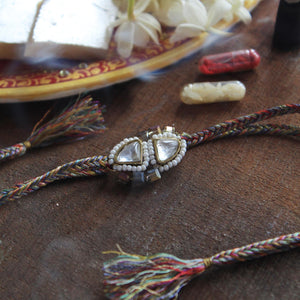 BeAbhika Gold Tone Rakhi Kundan Golden Color Lightweight Easy To Tie Rakhi Available At Best Price In India Online COD Available Send Rakhi To Brother Small Brother Big Brother Younger Brother Send Rakhi Abroad With Roli Chawal Capsules Designer Unqiue Famous 