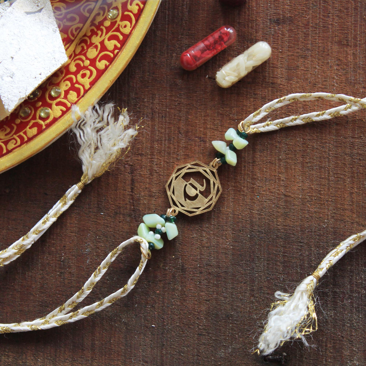 Blooming Initial Rakhi