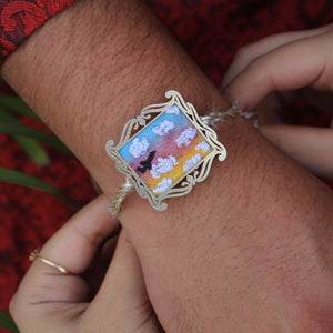 BeAbhika Hand Embroidered Rakhi Sky Fly High Airplane Pilot Bro Rakhi With Fridge Magnet Designer Unqiue Famous Rakhi Lightweight Easy To Tie Rakhi Available At Best Price In India Online COD Available Send Rakhi To Brother Small Brother Big Brother Younger Brother Send Rakhi Abroad With Roli Chawal Capsules