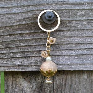 Wooden Ballerina Keychain (ACK002) - BeAbhika.com