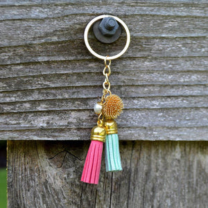 Twin Tassel Keychain (ACK12) - BeAbhika.com