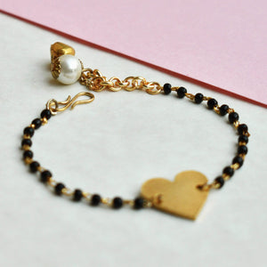 black beads mangalsutra bracelets