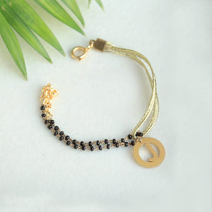 black beads mangalsutra bracelet