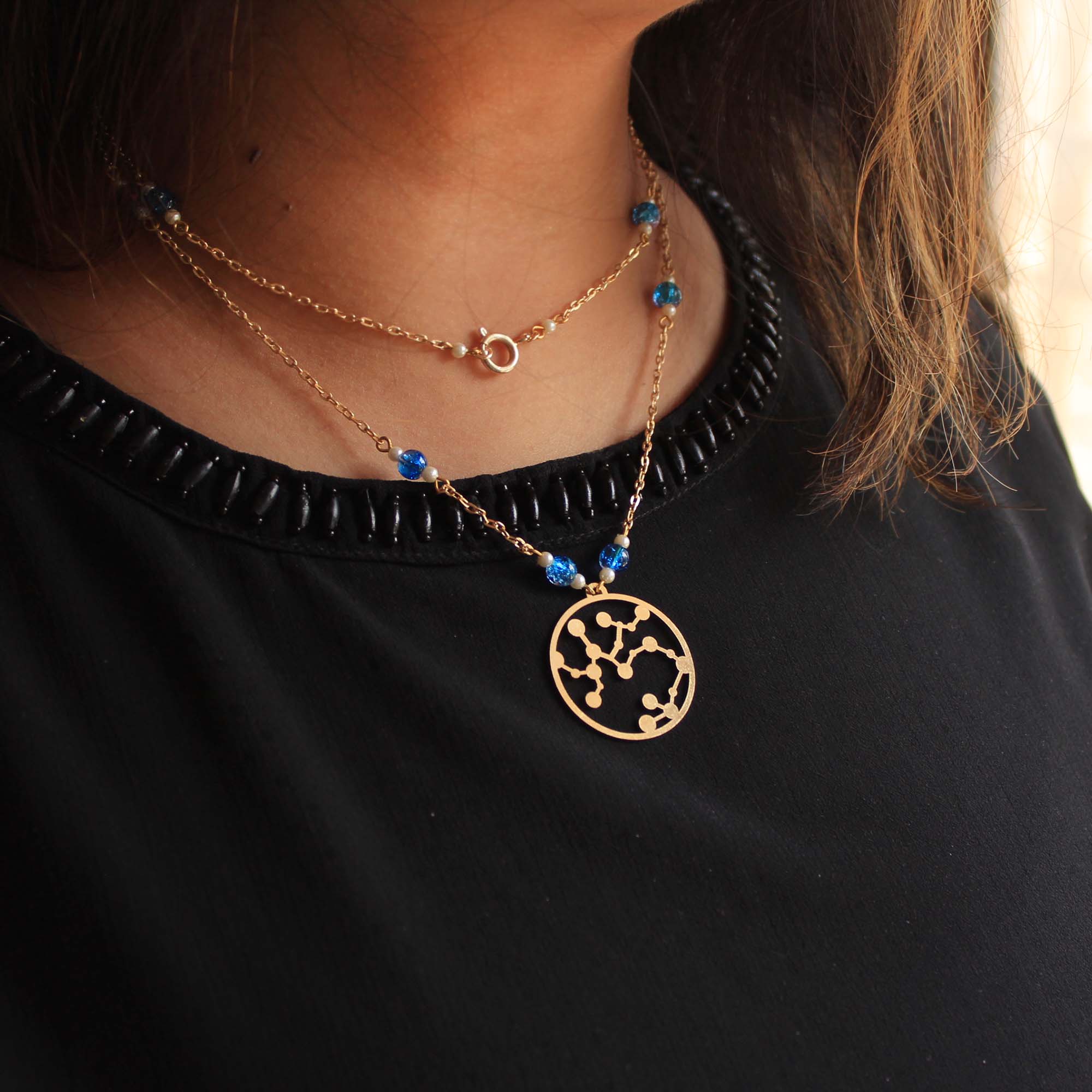 Celestial Zodiac Long Necklace