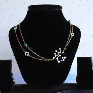 Layered Zodiac Necklace - BeAbhika.com