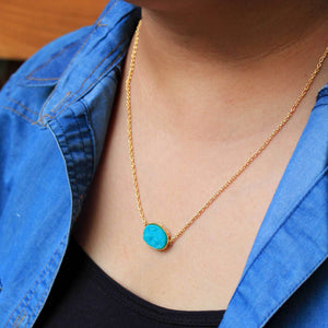Druzy Stone Necklace - BeAbhika.com