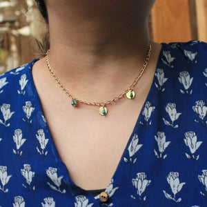 Tiny Coins Necklace - BeAbhika.com