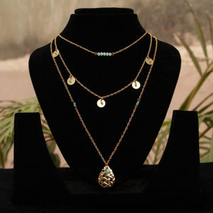 DIY 3 Layer Necklace - BeAbhika.com