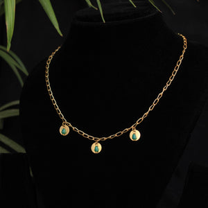 Tiny Coins Necklace - BeAbhika.com