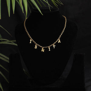 Personalized Initials Name Necklace - BeAbhika.com