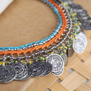 Oxidized necklaces with matching earrings perfect for dandia night designer navratri jewelry colorful necklaces