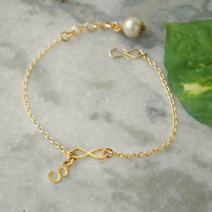 Infinity With Initial Personalised Bracelet - BeAbhika.com