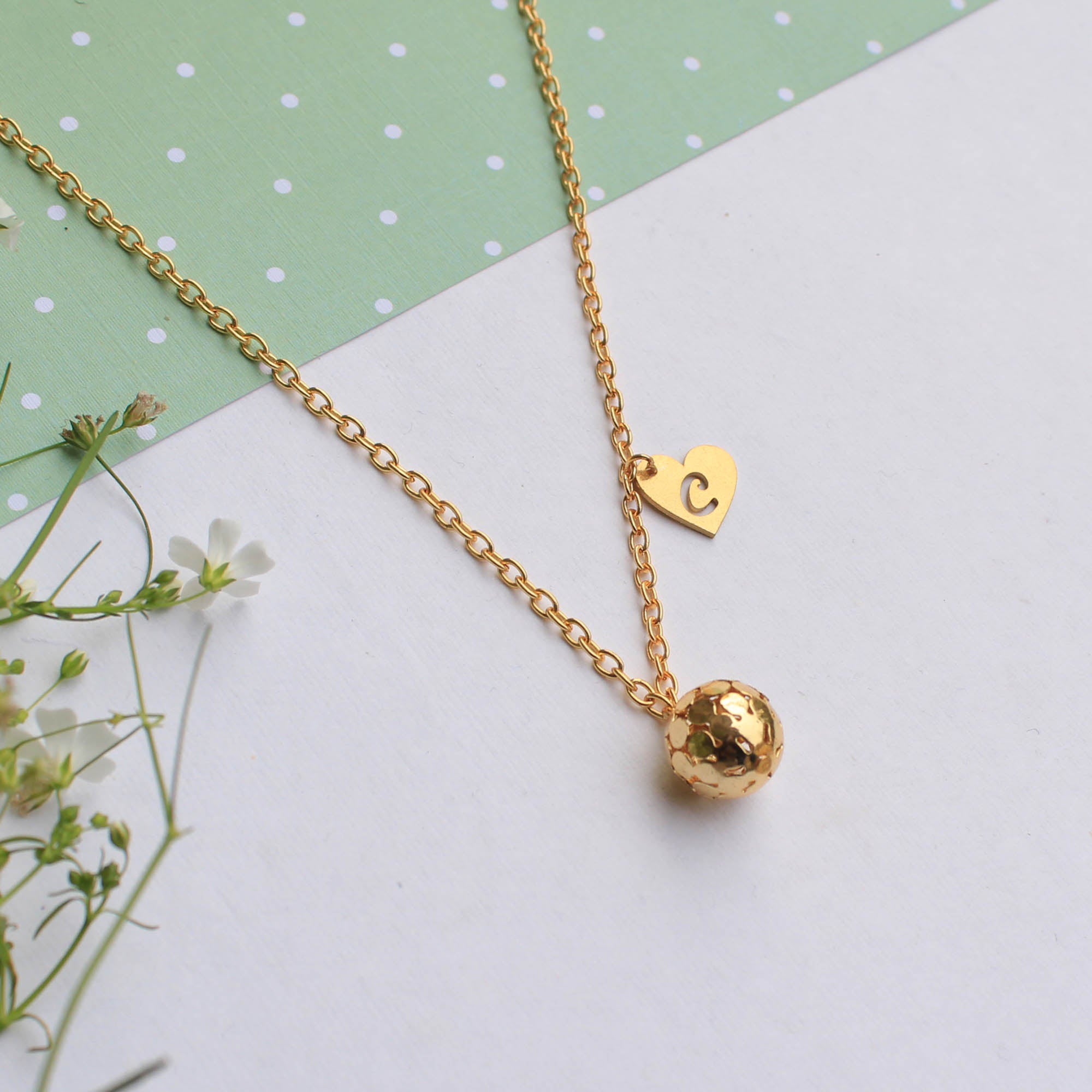 Three ball necklace - Amber Erin Jewelry
