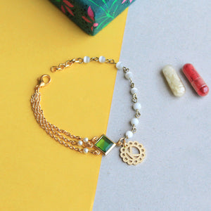 BeAbhika Special Designer Green Stones Personalised Name Initial Bhabhi Rakhi Lumba Customised Name Letter Dangling Unique Bhabhi Rakhi Available In India At Best Price COD Available Express Shipping Send Rakhi To Bhai Sister In Law Rakhi Lumba