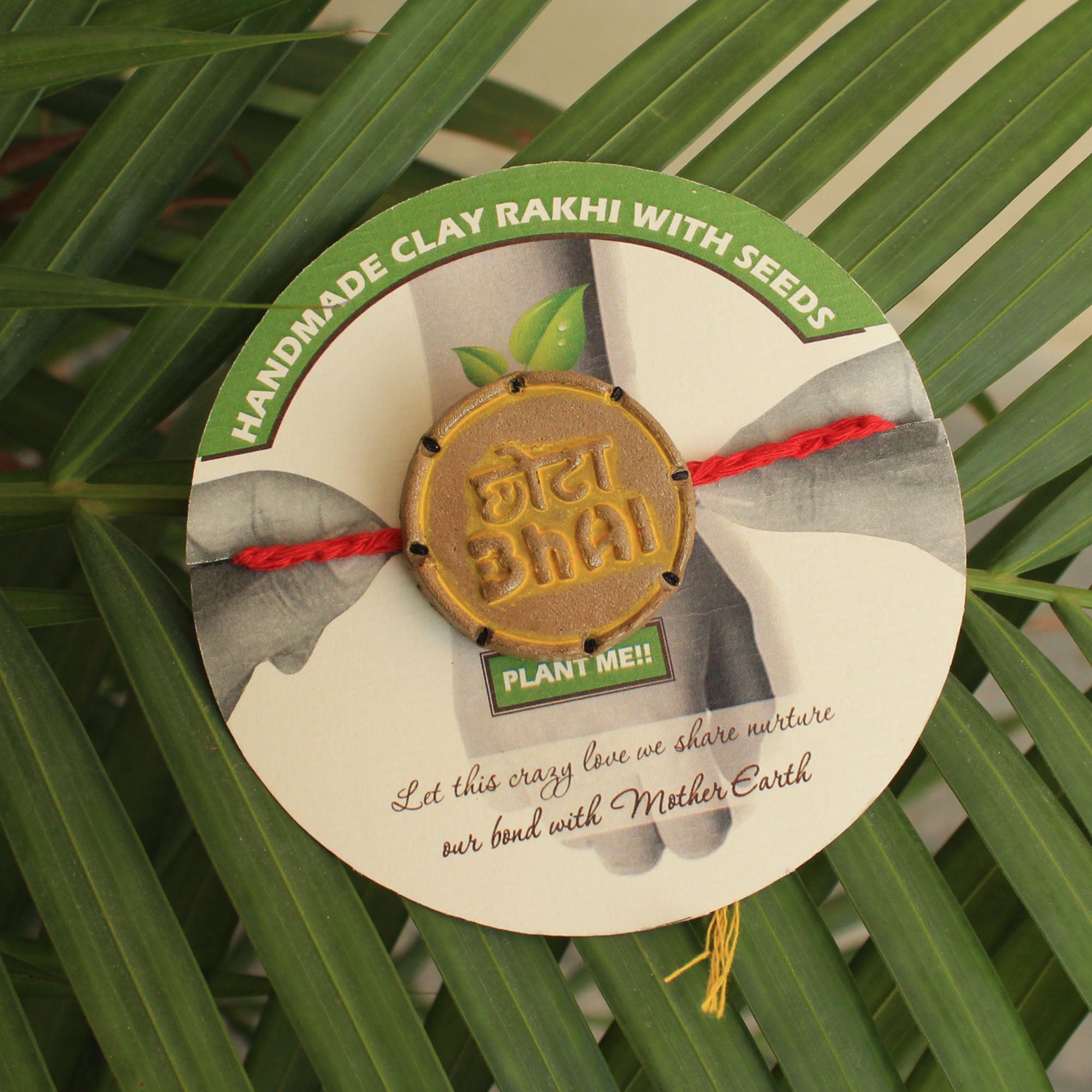 Chota Bhai Grow Green Clay Rakhi