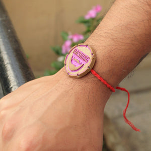 Dashing Bhai Grow Green Clay Rakhi