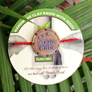 Bhabhi Kamaal Grow Green Clay Rakhi
