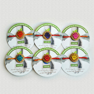 Tiny Hands Kids Grow Green Clay Rakhi