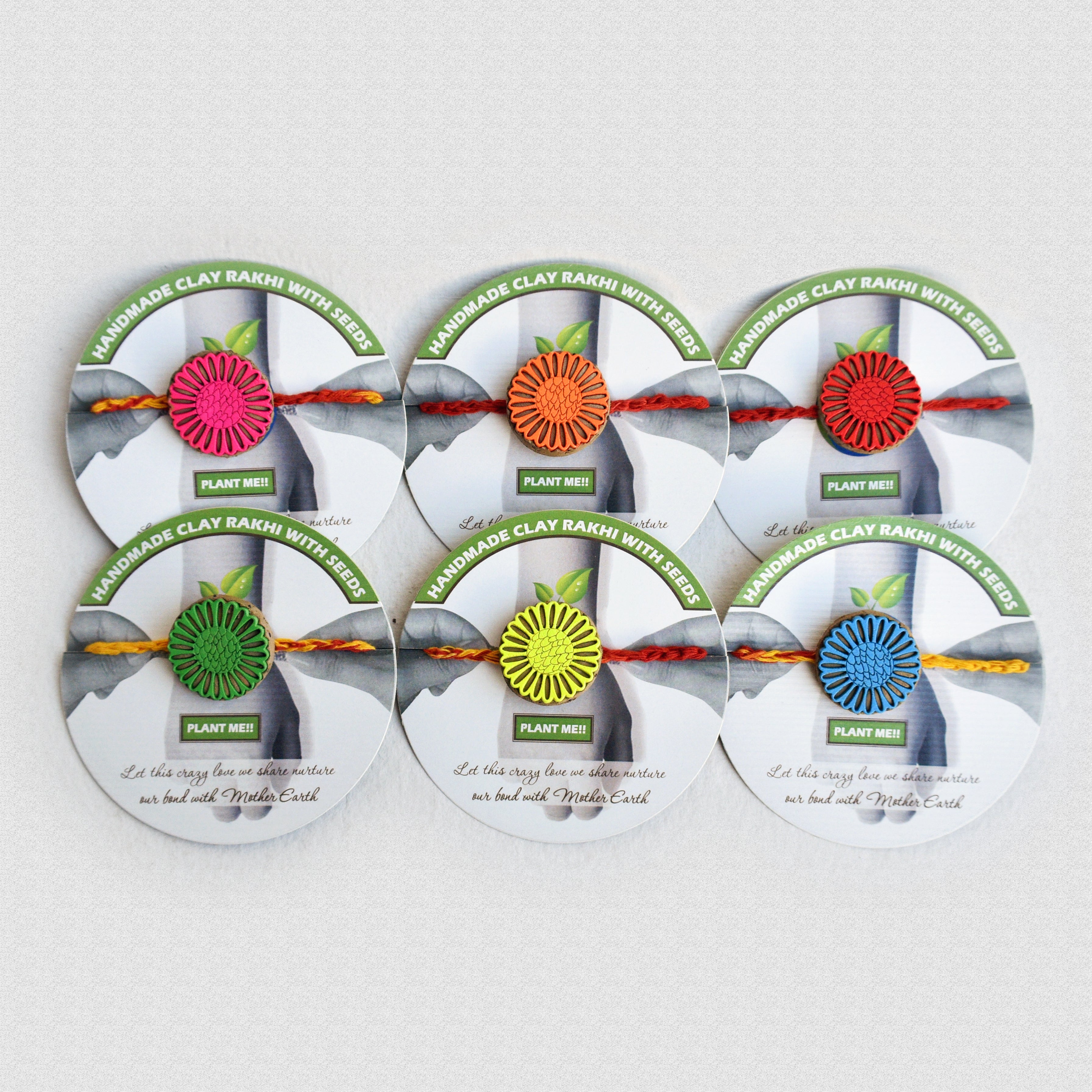 Sunflower Kids Grow Green Clay Rakhi