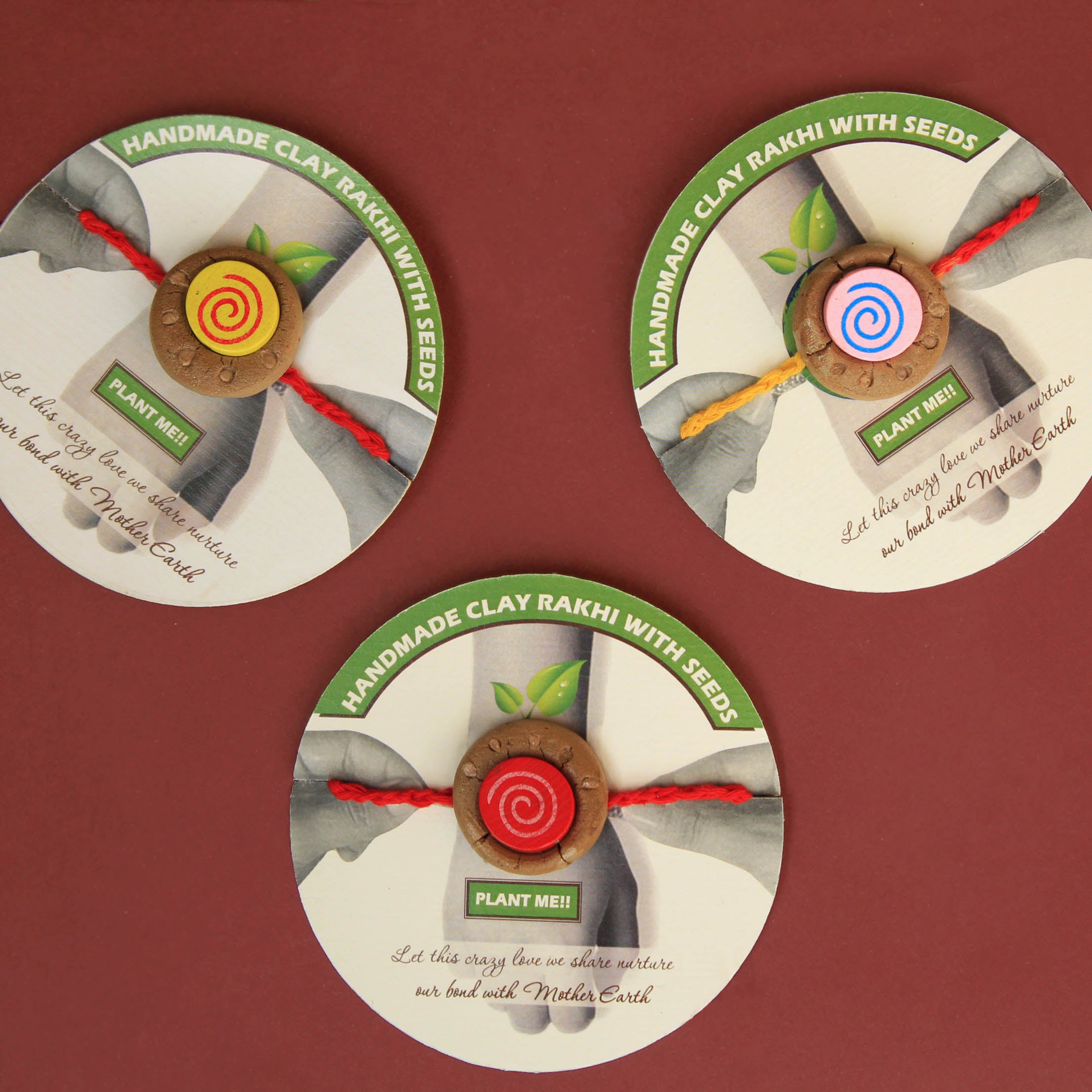 Spiral Kids Grow Green Clay Rakhi