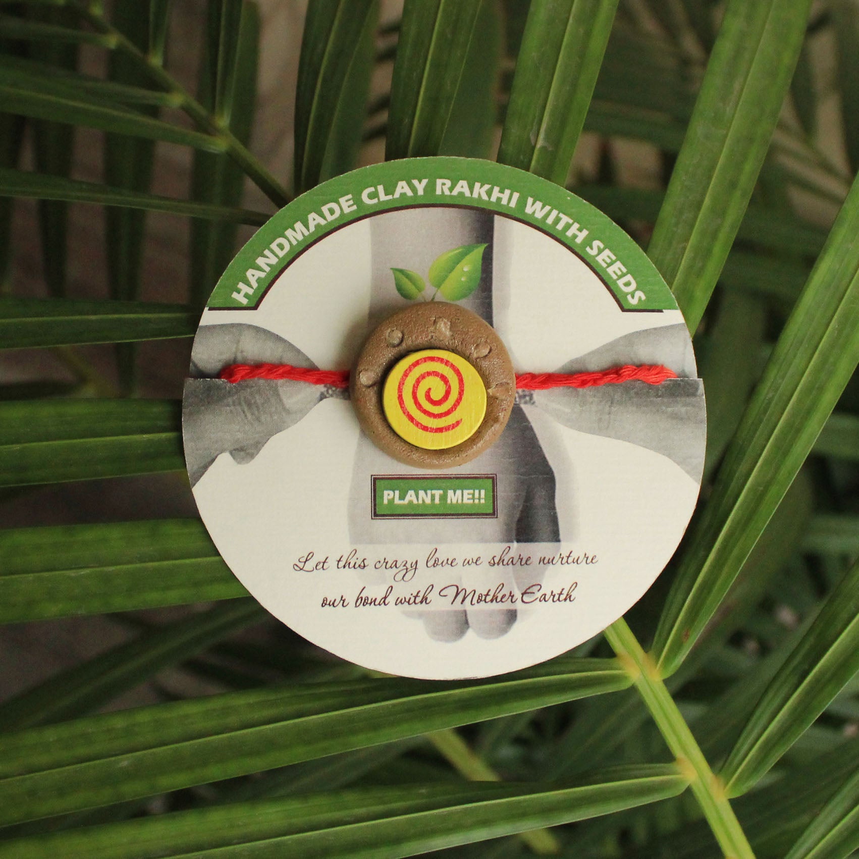 Spiral Kids Grow Green Clay Rakhi