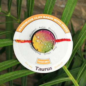 Taurus Grow Green Clay Rakhi
