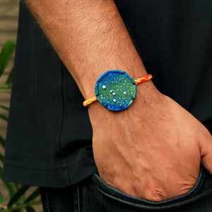 Cancer Grow Green Clay Rakhi