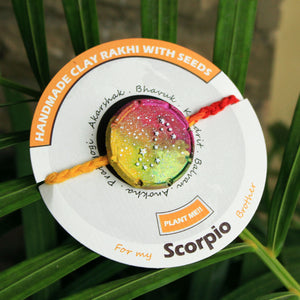 Scorpio Grow Green Clay Rakhi