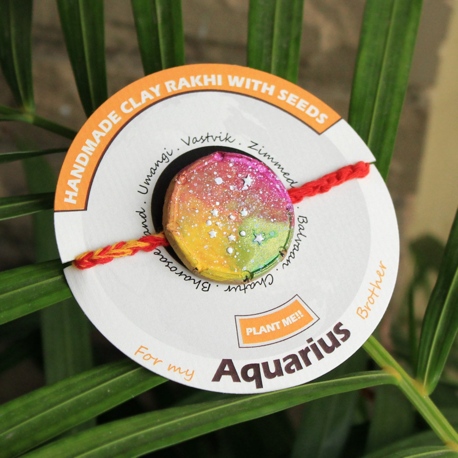 Aquarius Grow Green Clay Rakhi