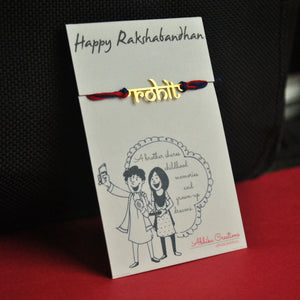 Personalised Name Rakhi Brother name customised special rakhi for bhai send rakhi online to brother cod available at best price