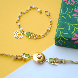 BeAbhika Bhai Bhabhi Rakhi Combo Set Designer Unique Rakshabandhan Rakhi Lumba Available In India At Best Price COD Express Shipping Send Rakhi Lumba To Abroad Personalised Initial Name Letter Customised