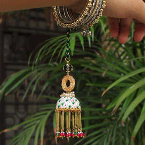 Beabhika Gold Tone Bhabhi Lumba Available In India Online Best Price COD Express Shipping Send Rakhi Online To Bhai Abroad