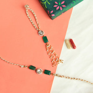 BeAbhika Bhai Bhabhi Rakhi Combo Set Designer Unique Rakshabandhan Rakhi Lumba Available In India At Best Price COD Express Shipping Send Rakhi Lumba To Abroad