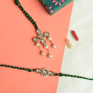 BeAbhika Bhai Bhabhi Rakhi Combo Set Designer Unique Rakshabandhan Rakhi Lumba Available In India At Best Price COD Express Shipping Send Rakhi Lumba To Abroad