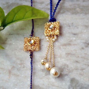 BeAbhika Gold Tone Bhabhi Lumba Hanging Designer Unique Bhabhi Rakhi For Sister In Law Available In India Best Price Send Rakhi To Brother COD Available Express Shipping