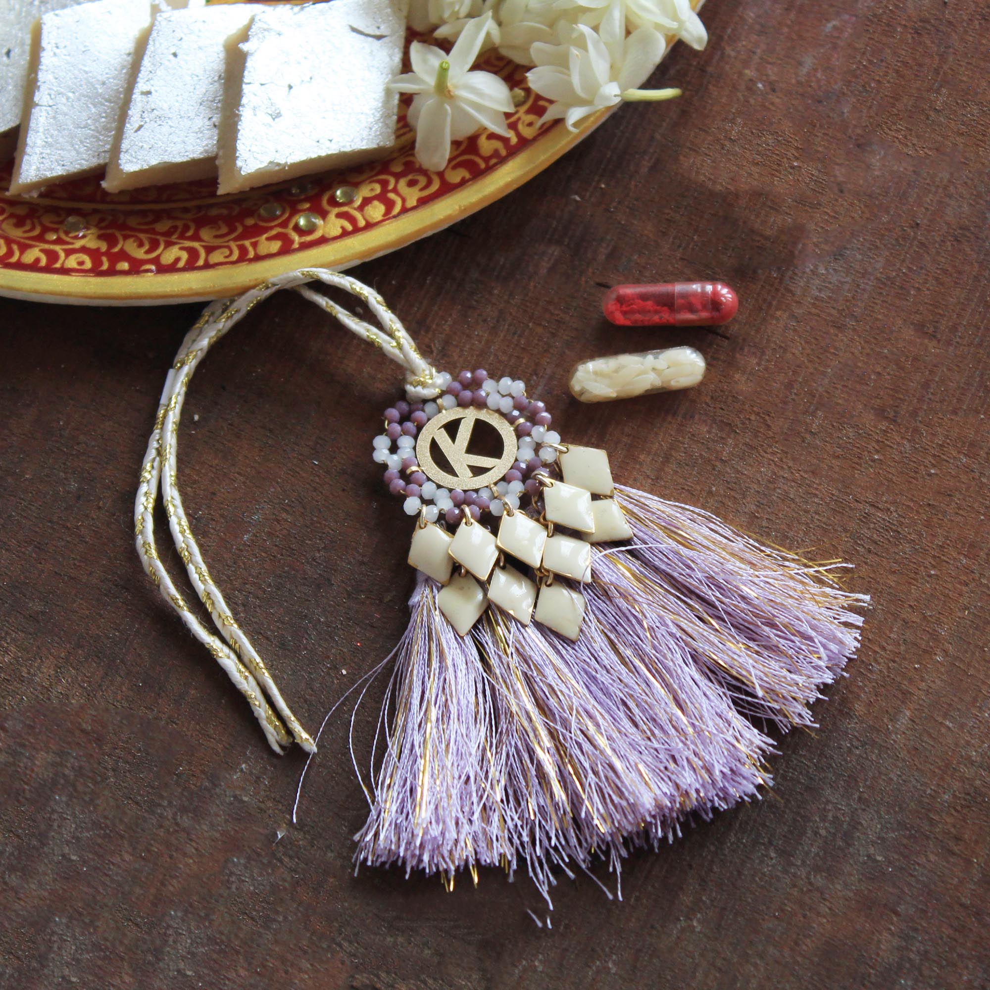 BeAbhika Bhai Bhabhi Rakhi Combo Set Designer Unique Rakshabandhan Rakhi Lumba Available In India At Best Price COD Express Shipping Send Rakhi Lumba To Abroad Personalised Initial Name Letter Customised
