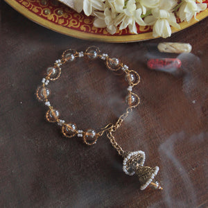BeAbhika Antique Pearl Lumba For Bhabhi Desinger Unique Sister In Law Bhabhi Rakhi Adjustable Bracelet Style Lumba Available Online In India COD Express Shipping Available Best Price Send Rakhi To Bhai
