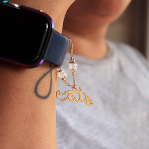 Beabhika Handmade Artificial Jewelry Gen z Style Fashion Watch Charms Gold Tone Persoanlised Gree Blue White Red Pink Color Watch Charms 18 Karat Gold Plated I Watch Charm For Women Girls Daily Wear College Girls Fashion Available On COD In India Delhi