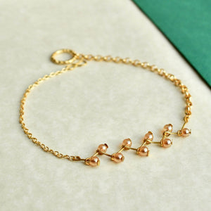 golden color half anklet